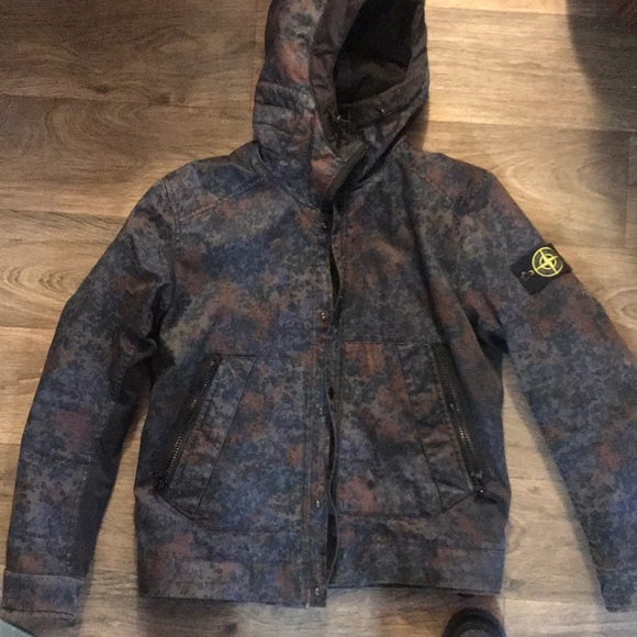 Stone Island Jacket Raso Gommato Camo 